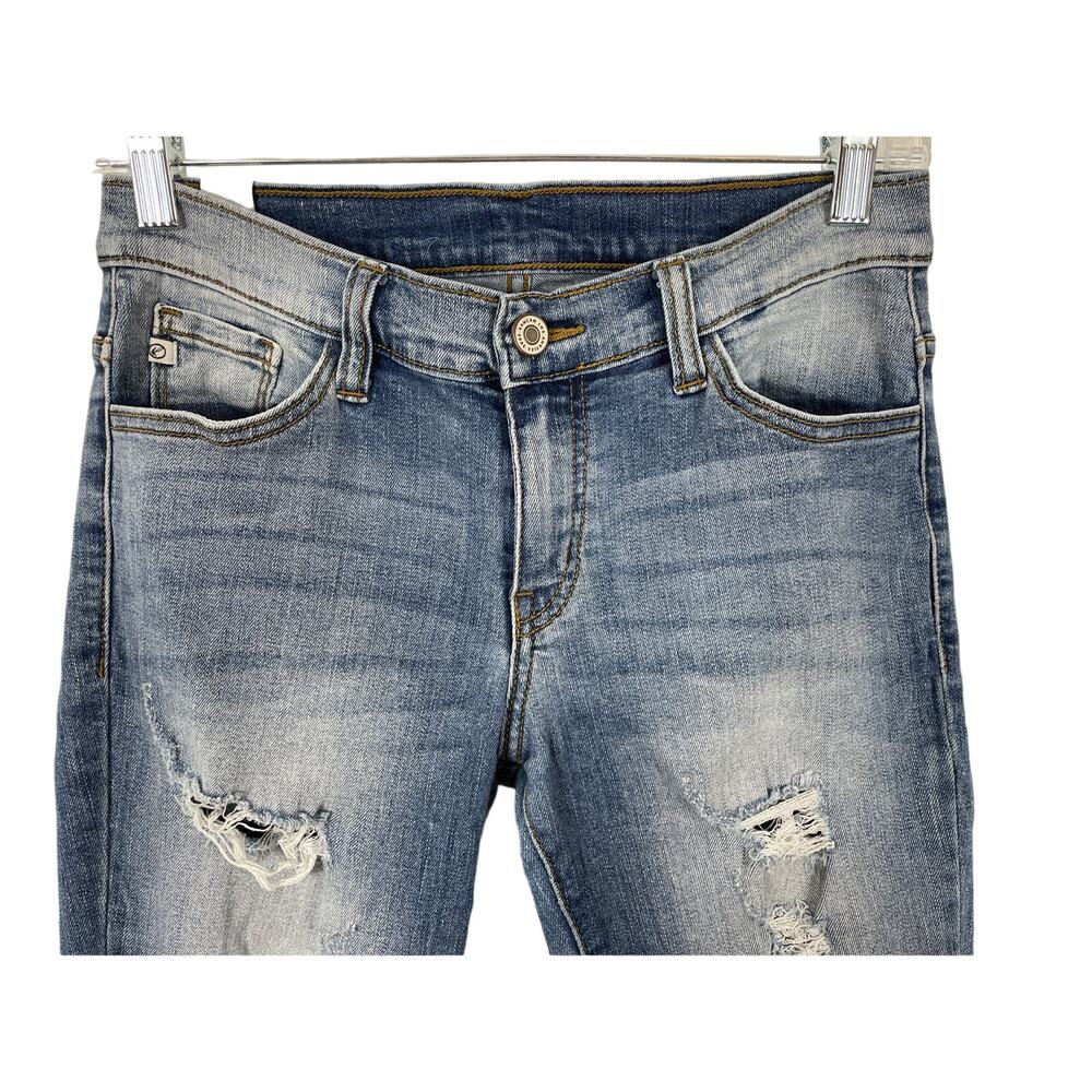 Kancan Whiskering Distressed Distroyed Women's Sk… - image 2